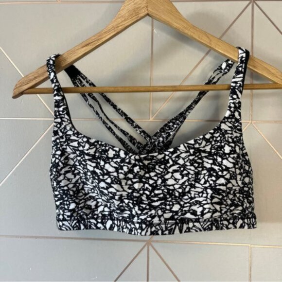 Lululemon Game Day Top Ice Breaker White Black / Iced Wave White Black - Picture 2 of 5